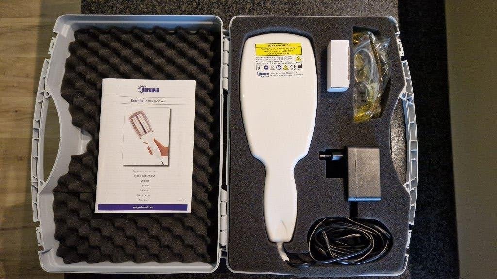 Dermfix 2000SX UVB-fototherapielamp voor huidaandoeningen, Ophalen of Verzenden, Zo goed als nieuw, Overige typen