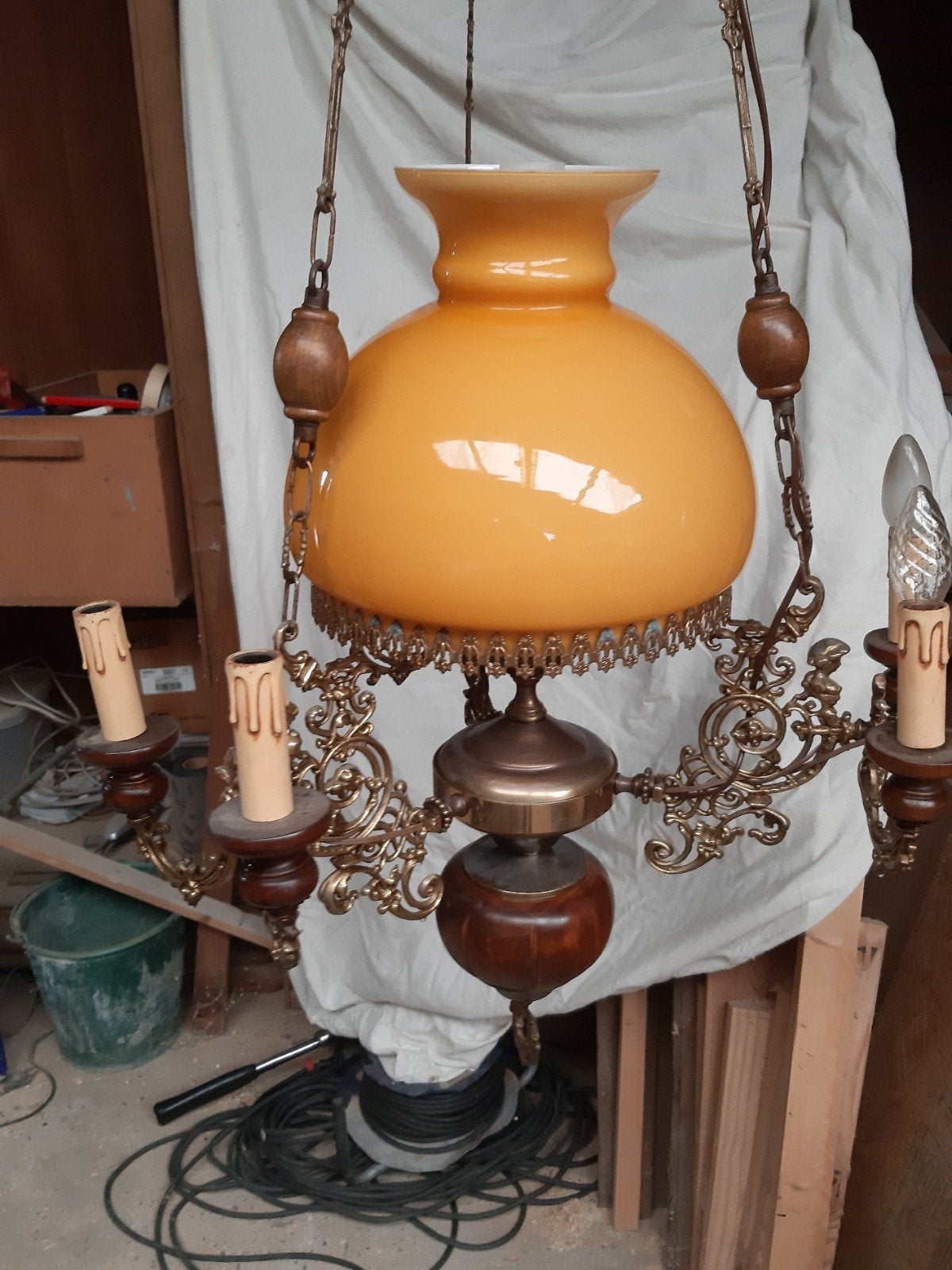 oude luster, Antiek en Kunst, Antiek | Verlichting, Ophalen