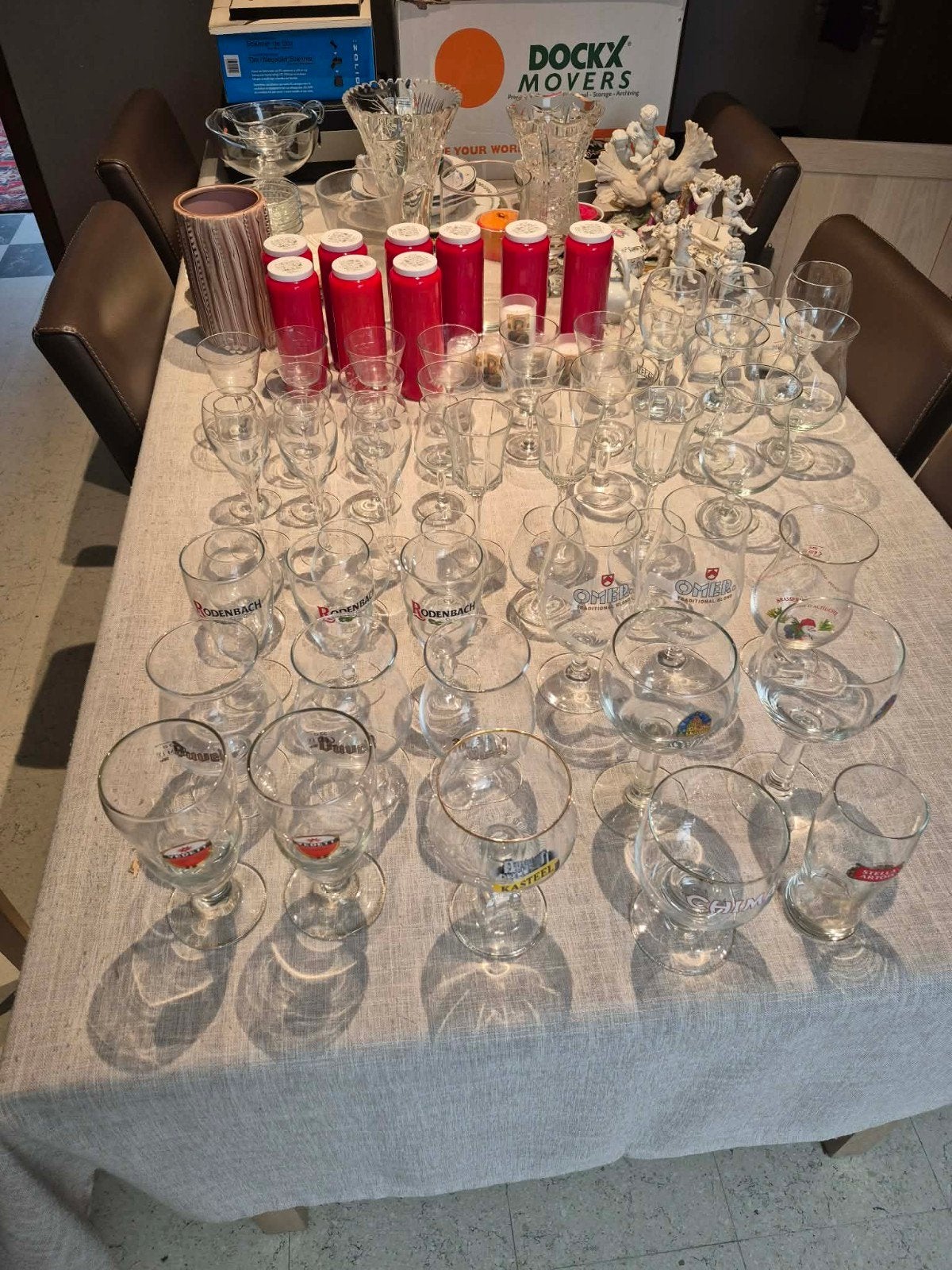 Verschillende Bier, wijn, Portoglazen te koop., Verzamelen, Glas en Drinkglazen, Ophalen