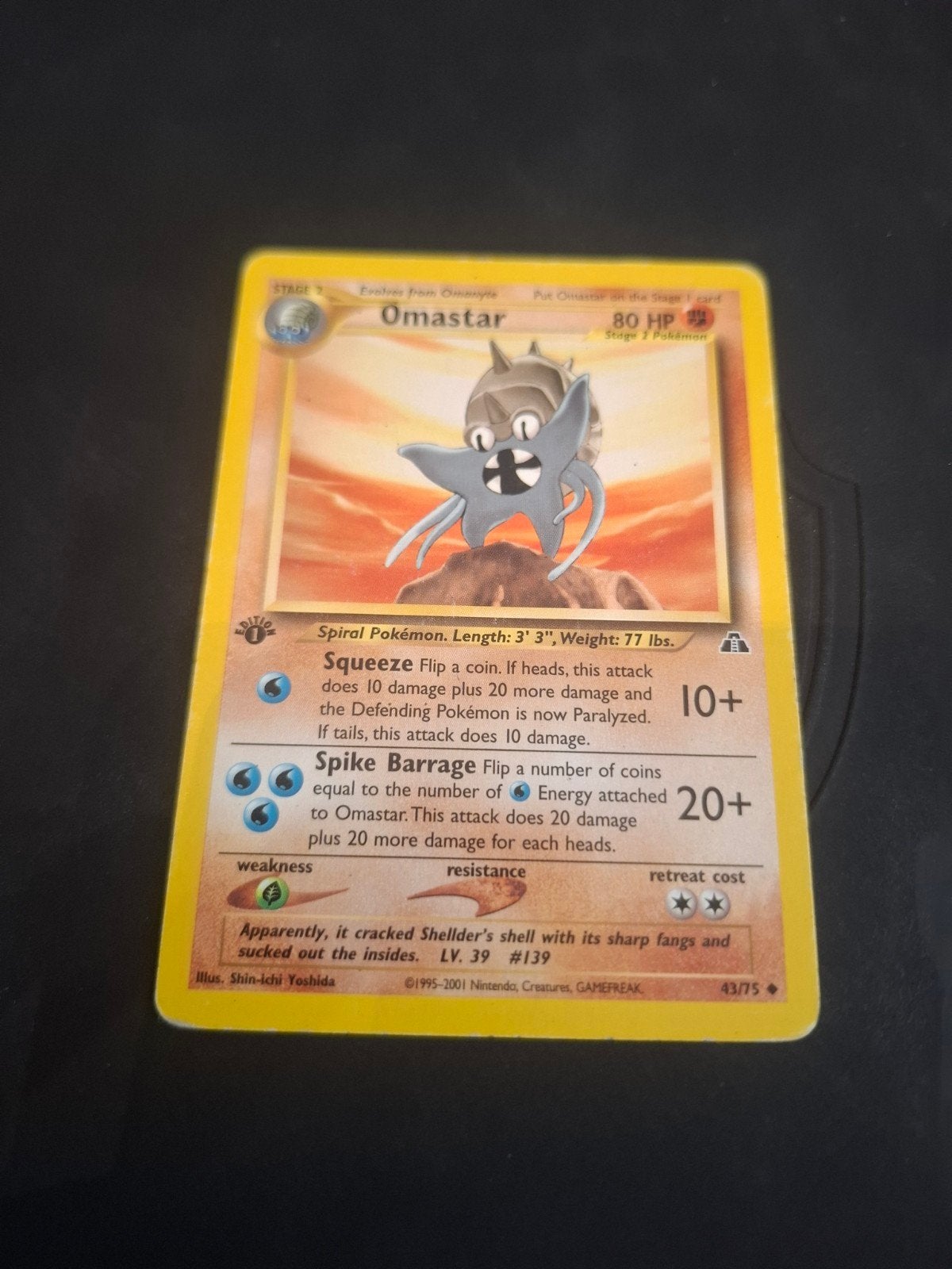 Carte Pokémon Omastar 43/75 - Neo Discovery (d'occasion), Enlèvement ou Envoi