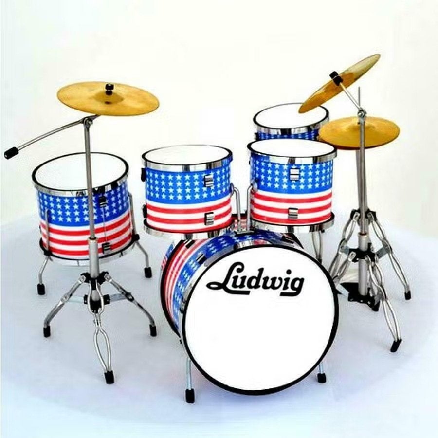 Miniatuur decoratief Ludwig Amerikaanse vlag drumstel, Enlèvement ou Envoi, Neuf