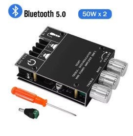 Stereo versterker 2x 50 watt met Bluetooth module, Audio, Tv en Foto, Versterkers en Ontvangers, Ophalen of Verzenden, Nieuw, Stereo