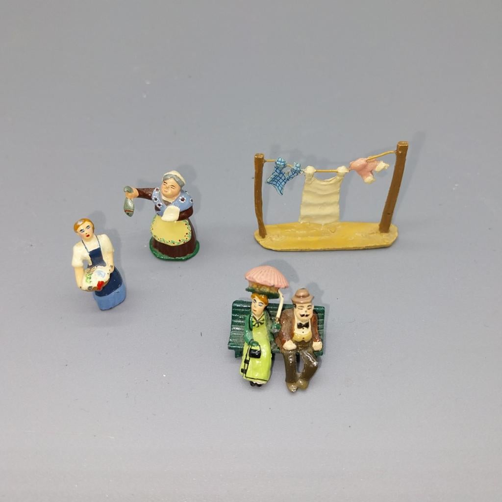 Vintage lood miniatuur figuurtjes / hollowcast miniatures, Collections, Enlèvement, ., ., .