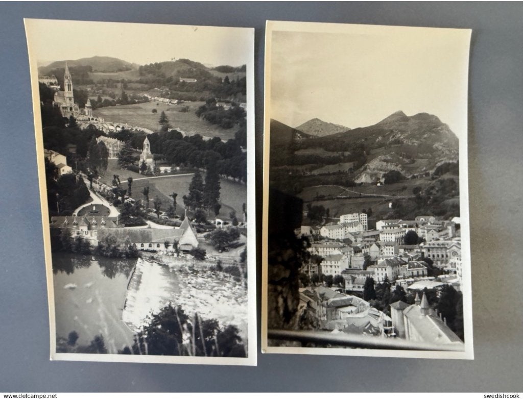 Lourdes 2 fotokaarten ( uitleg op de kaart) uit 1948, Verzamelen, Ophalen of Verzenden
