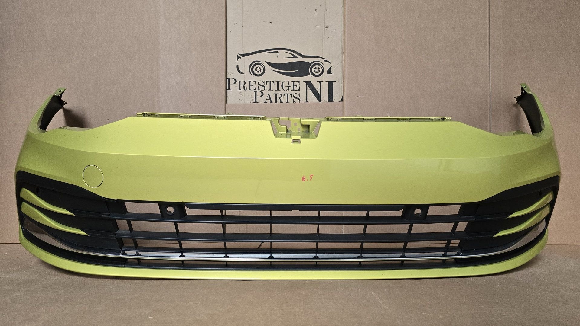 VW Golf 8 VIII Voorbumper 4xPDC LA1B Chroom 5H0807221J 4PDC, Gebruikt, -, -, Ophalen of Verzenden