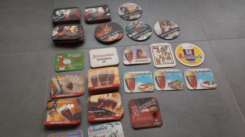 Bierkaartjes Rodenbach, Verzamelen, Ophalen, Zo goed als nieuw, Viltje(s), Overige merken