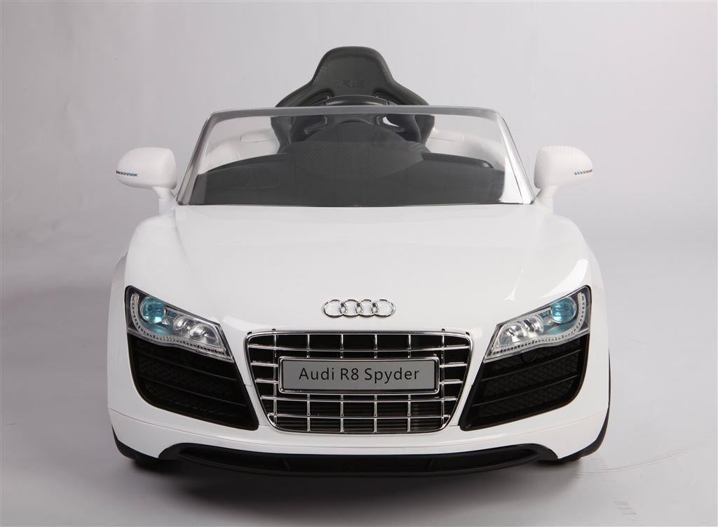 Audi R8, 1 persoons 12V + RC Wit ***NIEUW***, Ophalen of Verzenden, Nieuw