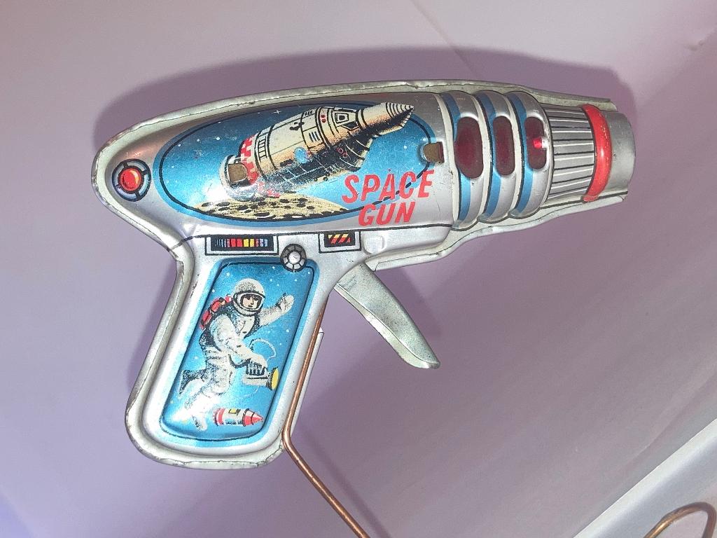 Space gun en tole vintage 1960's, Enlèvement ou Envoi