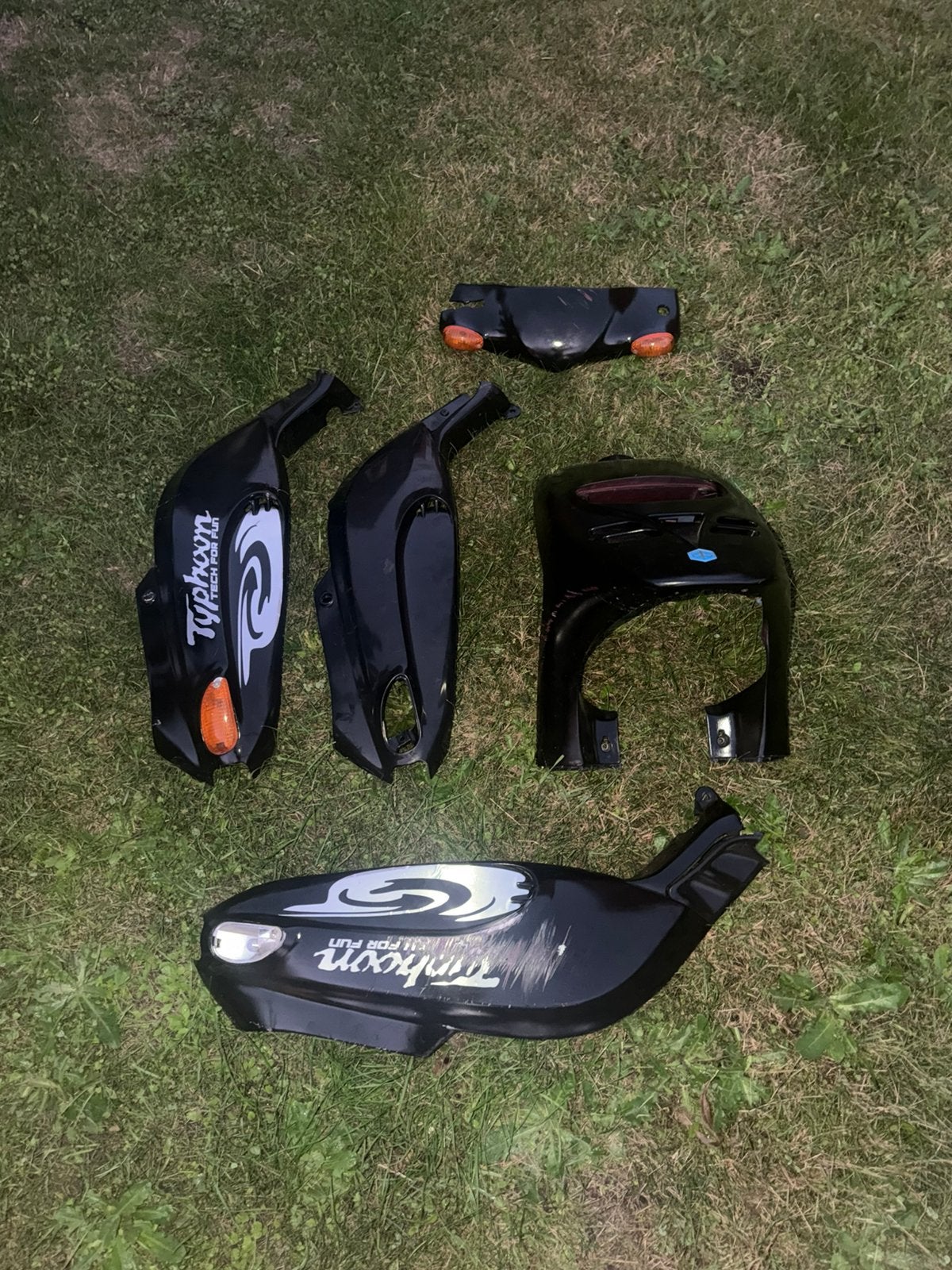 Typhoon kappen set, Vélos & Vélomoteurs, Enlèvement, Utilisé, Capot, Piaggio