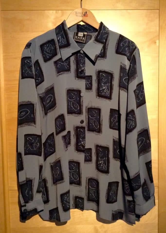 Chemise vintage Sara London femme 4XL, Enlèvement ou Envoi, Comme neuf, Taille 46/48 (XL) ou plus grande