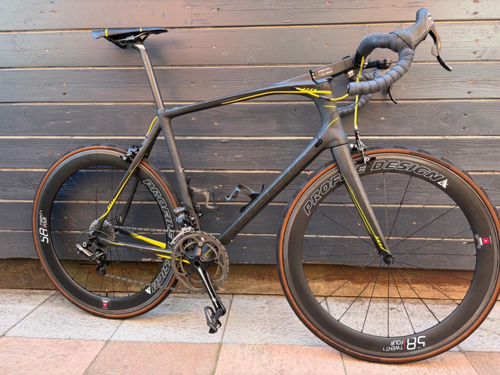 Look 675 carbon koersfiets maat XL, 28 inch, Gebruikt, Carbon, 61 tot 65 cm