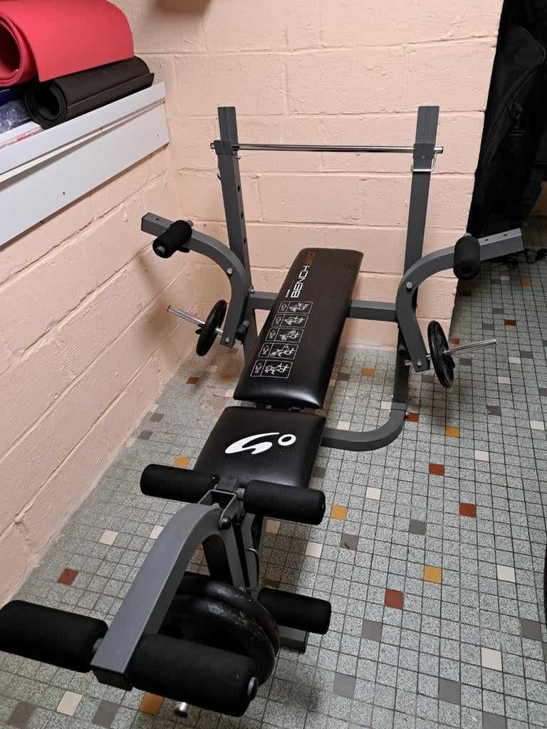 Banc de musculation avec poids total de 30 kilos, Enlèvement