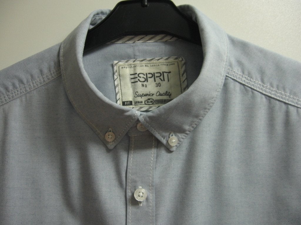 Lichtblauw jeanshemd met lange mouwen van Esprit, M, Enlèvement ou Envoi, Comme neuf