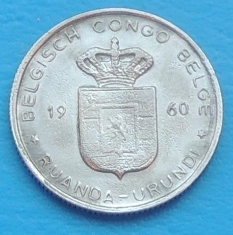 1960 1 franc Congo belge, Envoi, Métal, Monnaie en vrac
