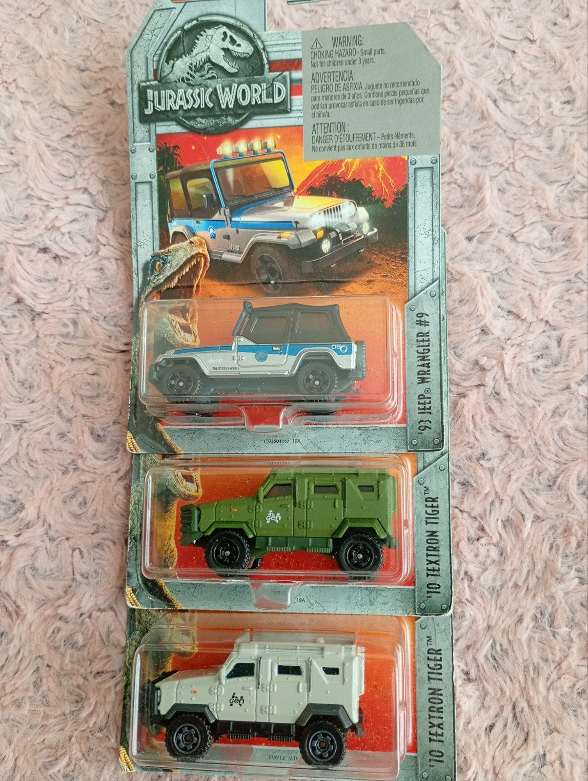 Set de trois modèles Matchbox Jurassic World, Enlèvement ou Envoi, Neuf