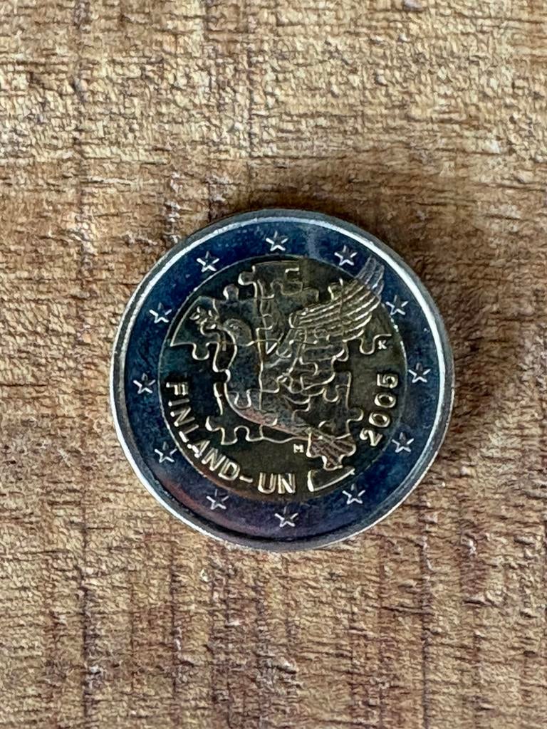 2 euro 60 jaar UN lidmaatschap 2005 - Finland, Postzegels en Munten, Munten | Europa | Euromunten, Ophalen of Verzenden, Finland
