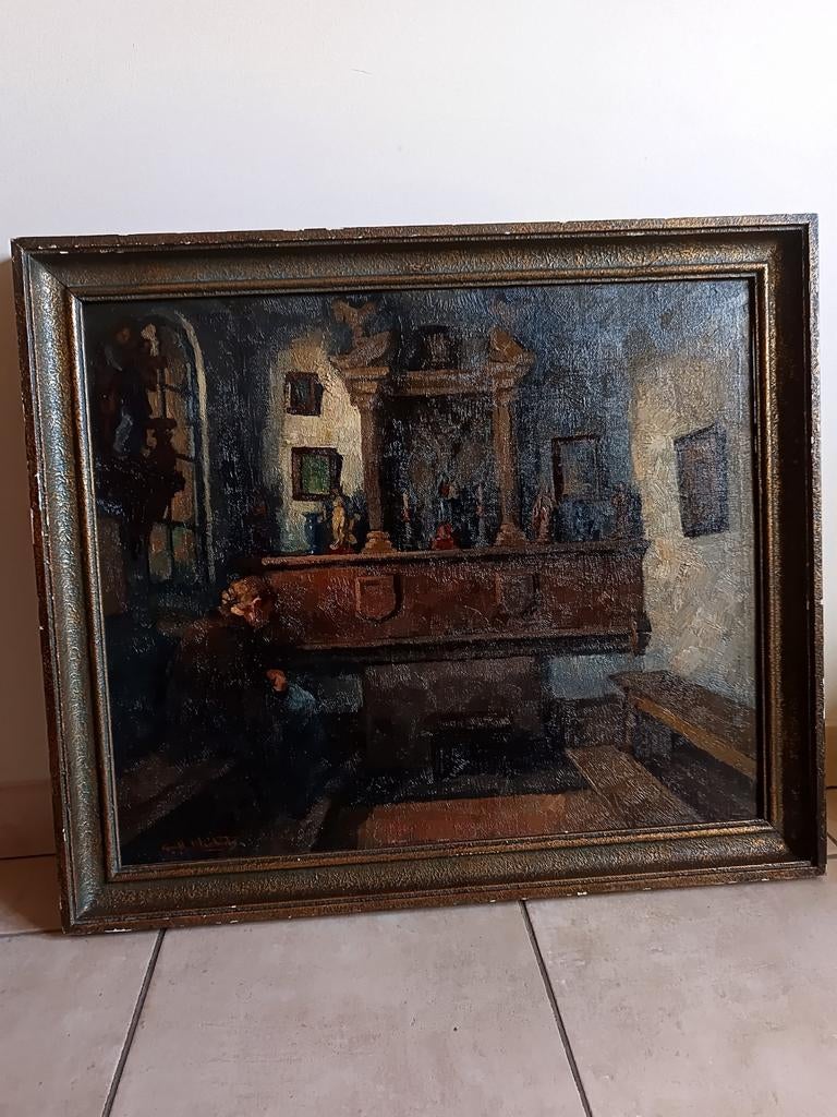 Tableau de Guillaume michiels, Antiquités & Art, Art | Peinture | Classique, Enlèvement ou Envoi