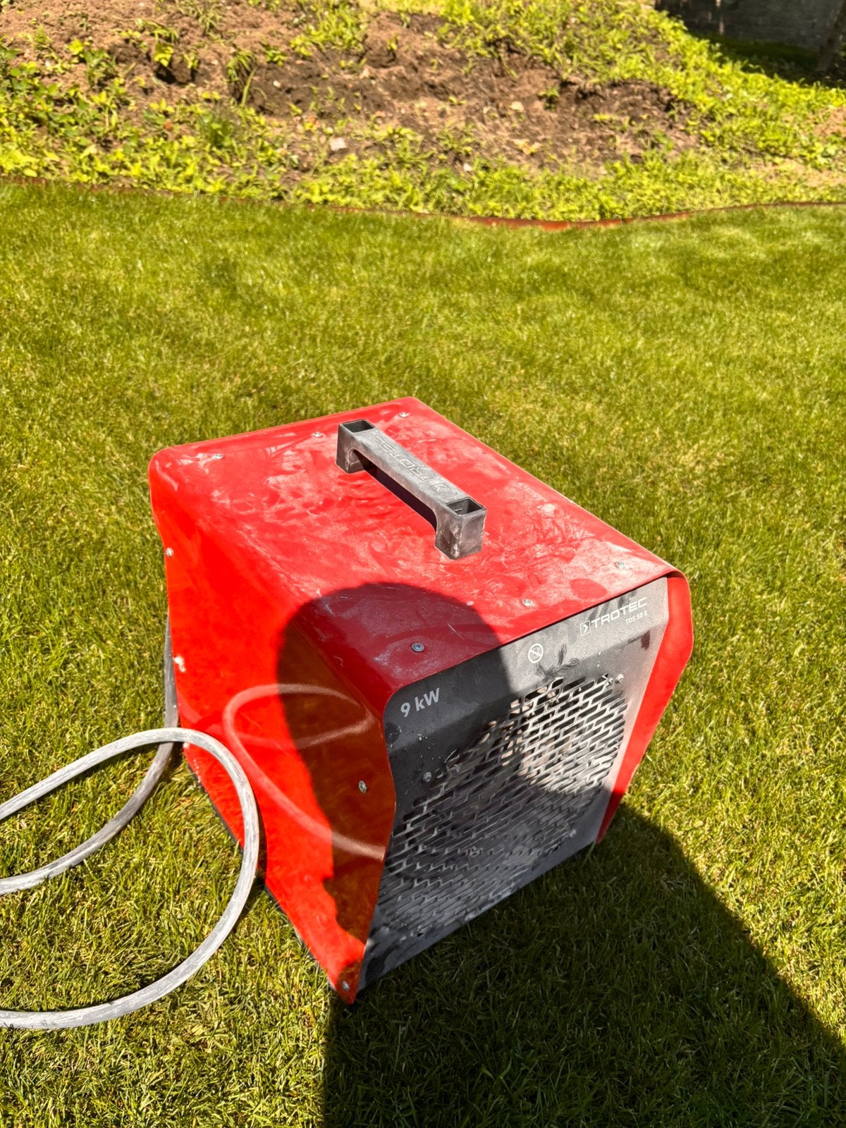 Trotec TDS 50 E Bouwverwarming 9kW 16A, Ophalen, Zo goed als nieuw