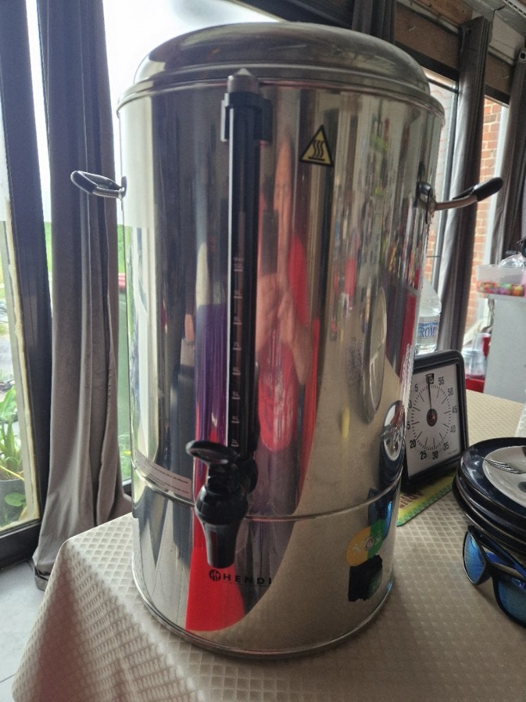 percolator te huur 30€ voor weekend, Ophalen, Overige modellen, 10 kopjes of meer, Gemalen koffie