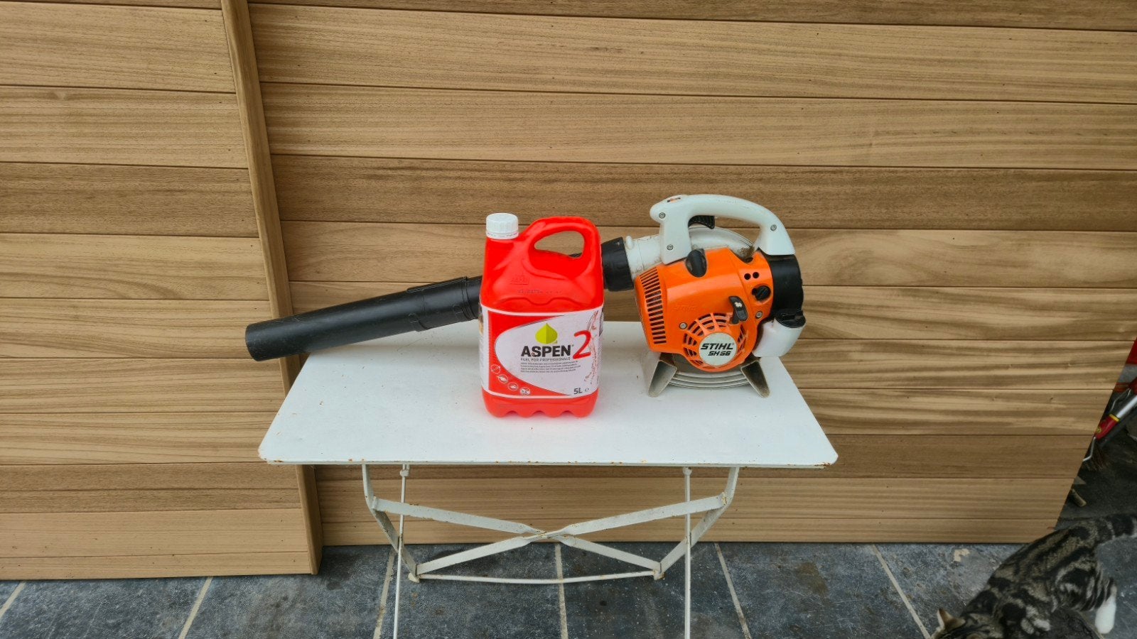 stihl bladblazer/ zuiger  sh56, Tuin en Terras, Ophalen