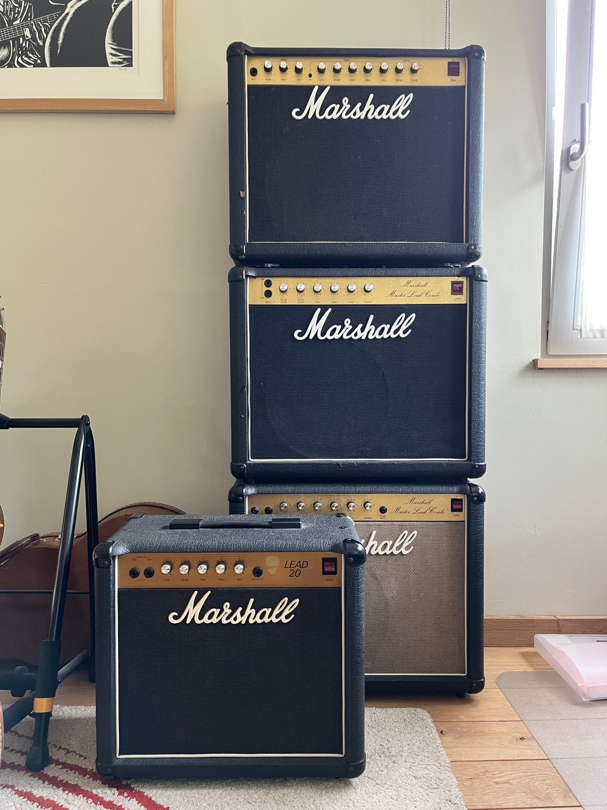 Vintage Marshall combo's, Musique & Instruments, Amplis | Basse & Guitare, Utilisé, Guitare, 50 à 100 watts, Enlèvement