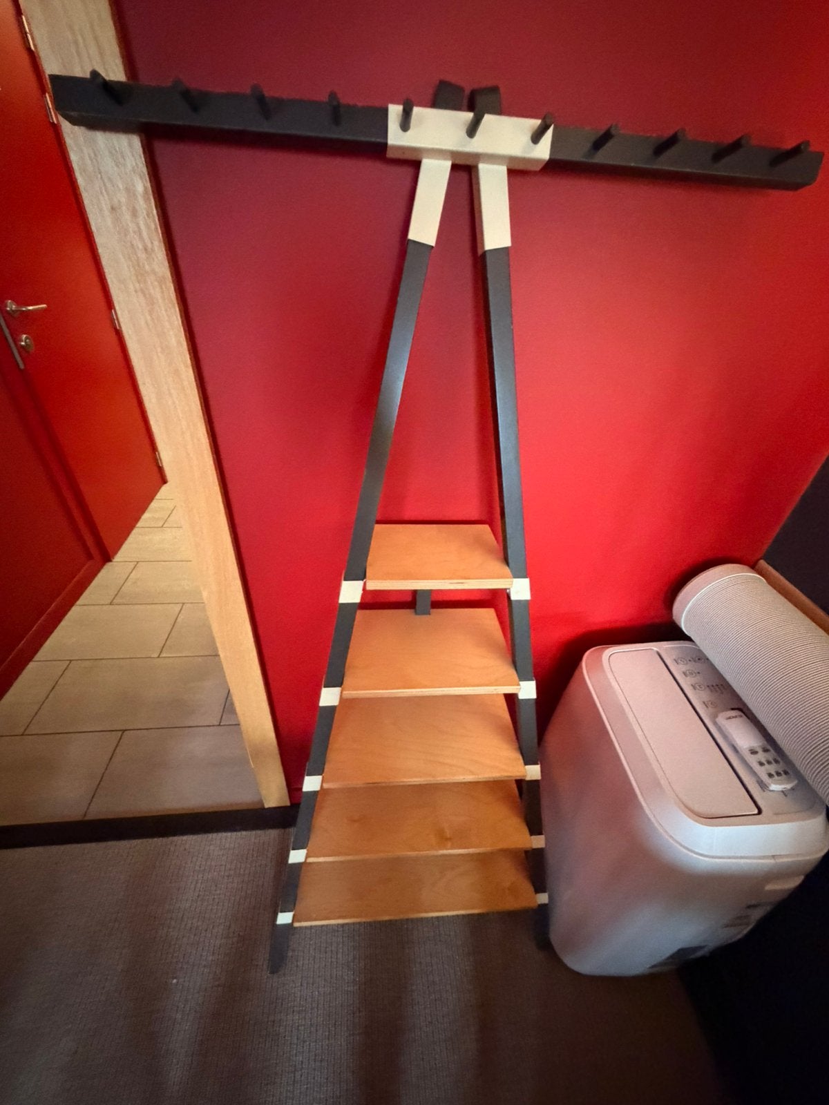 badkamerrek met 5 legplanken, Ophalen, Gebruikt