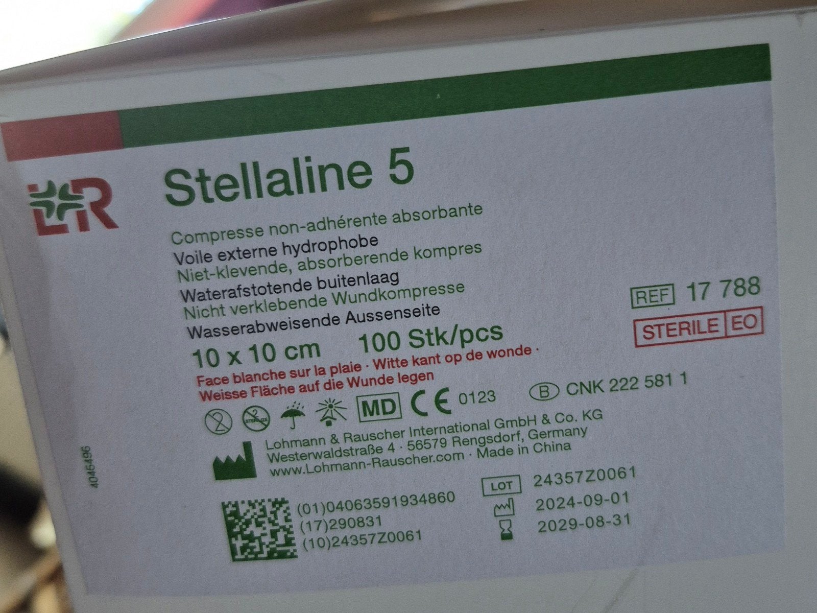 compressen 5/5cm Stellaline + zetuvit absorberende verbanden, Diversen, Ophalen, Nieuw