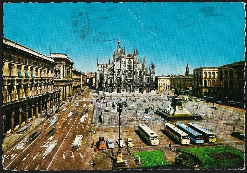 1979 - ITALIE - Lombardie - Milan : Piazza del Duomo, Collections, Envoi, 1960 à 1980, Affranchie, Italie