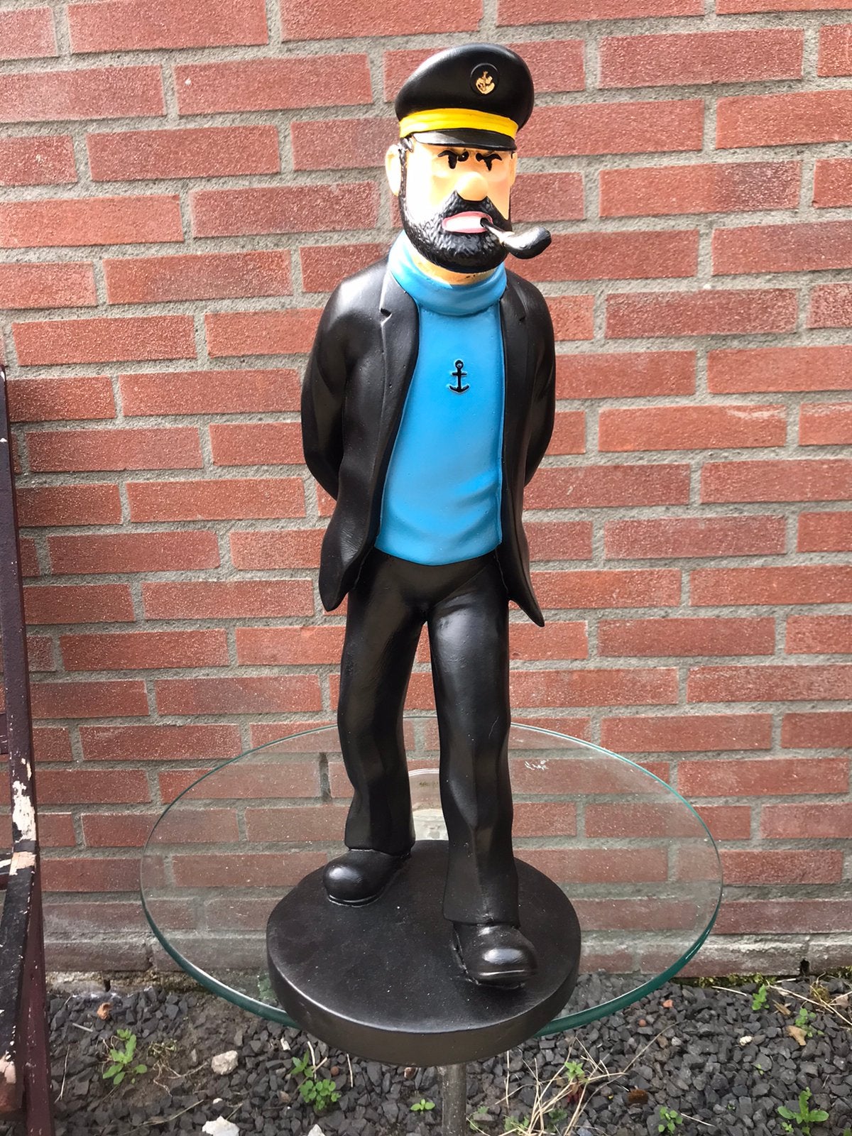 Kapitein Haddock van Kuifje beeld, Verzamelen, Ophalen of Verzenden, Kuifje, Gebruikt, Beeldje of Figuurtje