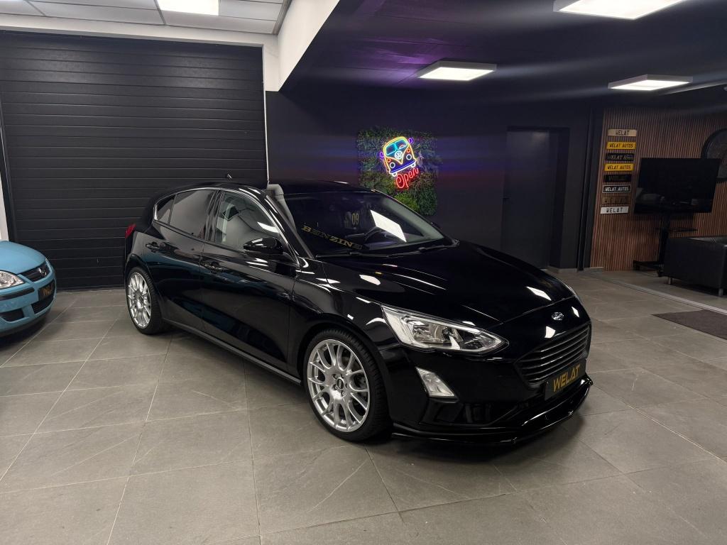 FORD FOCUS SPORT 2019 BENZINE TURBO 104.000 KM TOP STAAT, Achat, Euro 6, Entreprise, Noir