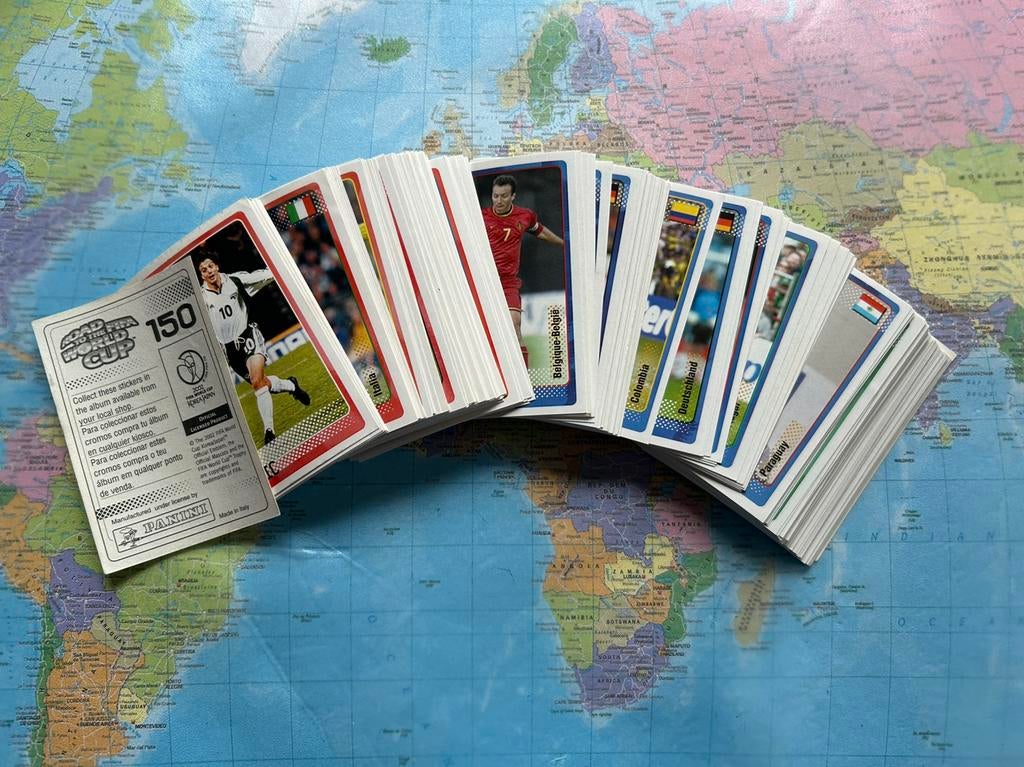 Panini Road to World cup 2002 compleet, Ophalen of Verzenden, Zo goed als nieuw, Meerdere stickers