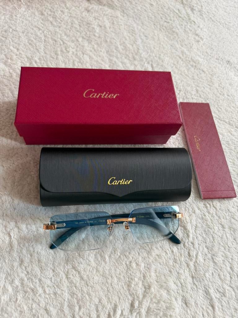 Lunettes Cartier, Bijoux, Sacs & Beauté, Lunettes de Soleil & Lunettes | Hommes, Enlèvement, Comme neuf, Lunettes