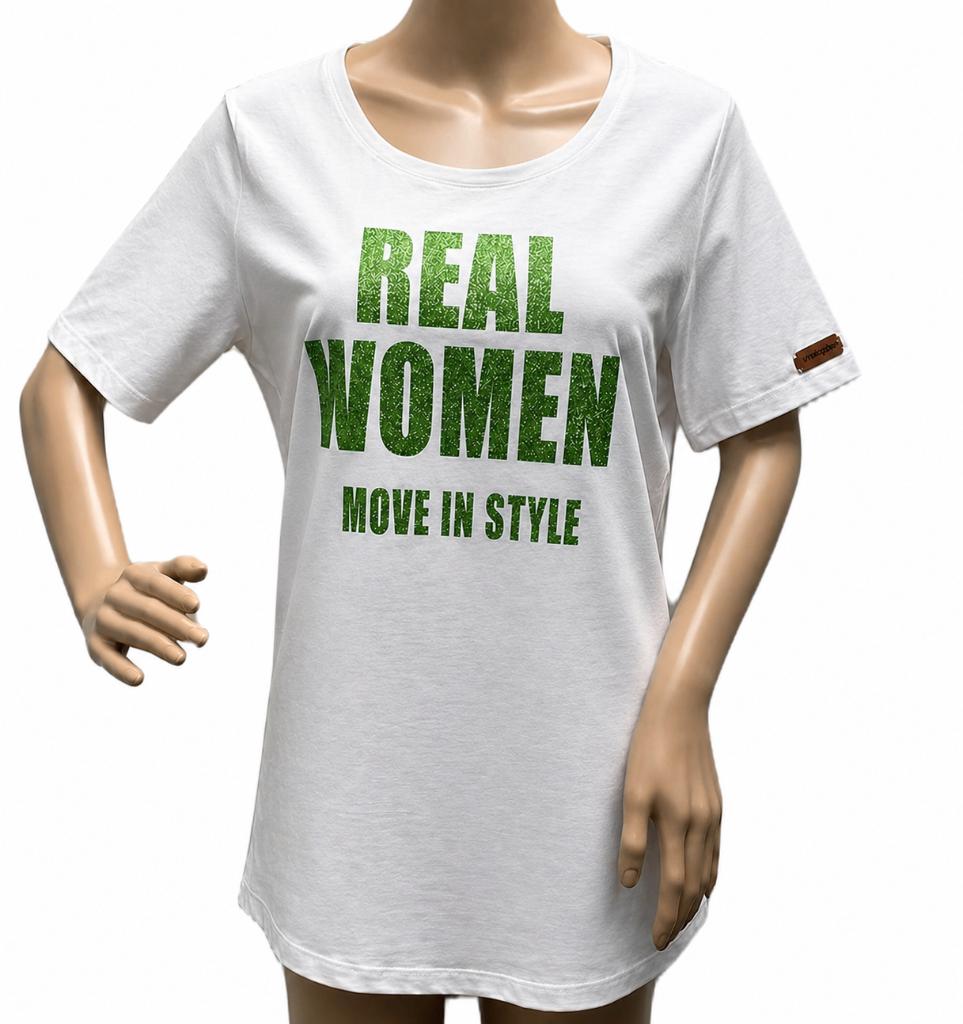 Damesshirt REAL WOMEN Move in style, Wit, Nieuw, Ophalen of Verzenden, Korte mouw