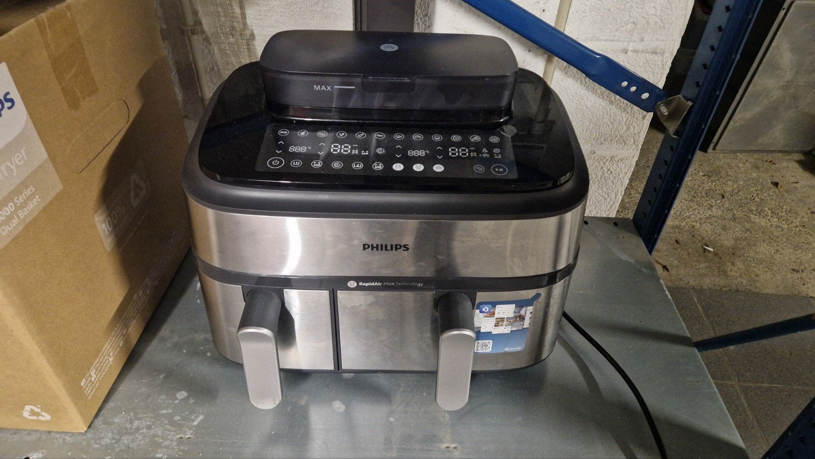 airfryer Philips  9L, Electroménager, Enlèvement, Comme neuf, Friteuse à air XXL, 1500 grammes ou plus