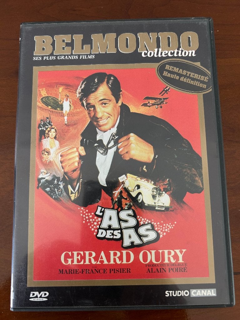 L'as des as - DVD - Belmondo, Marie-France Pisier, CD & DVD, Enlèvement, Comme neuf, Français, Français