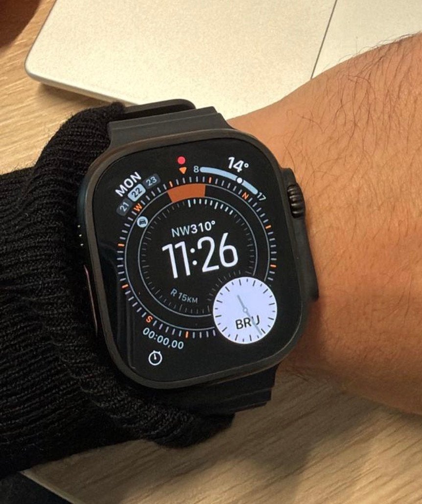 Apple watch ultra 3 49, Handtassen en Accessoires, Smartwatches, Ophalen, Zo goed als nieuw