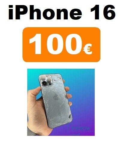 Réparation vitre arrière iPhone 16 pas cher à Bruxelles, Enlèvement, Apple