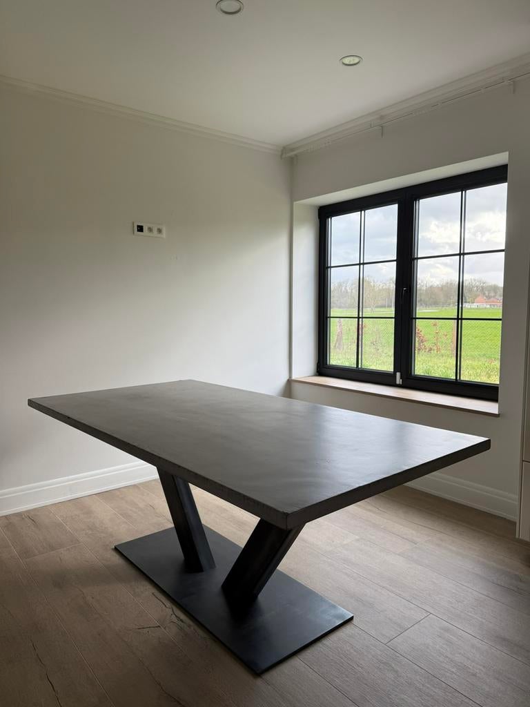 Eettafel betonlook, Huis en Inrichting, Tafels | Eettafels, Ophalen, Zo goed als nieuw