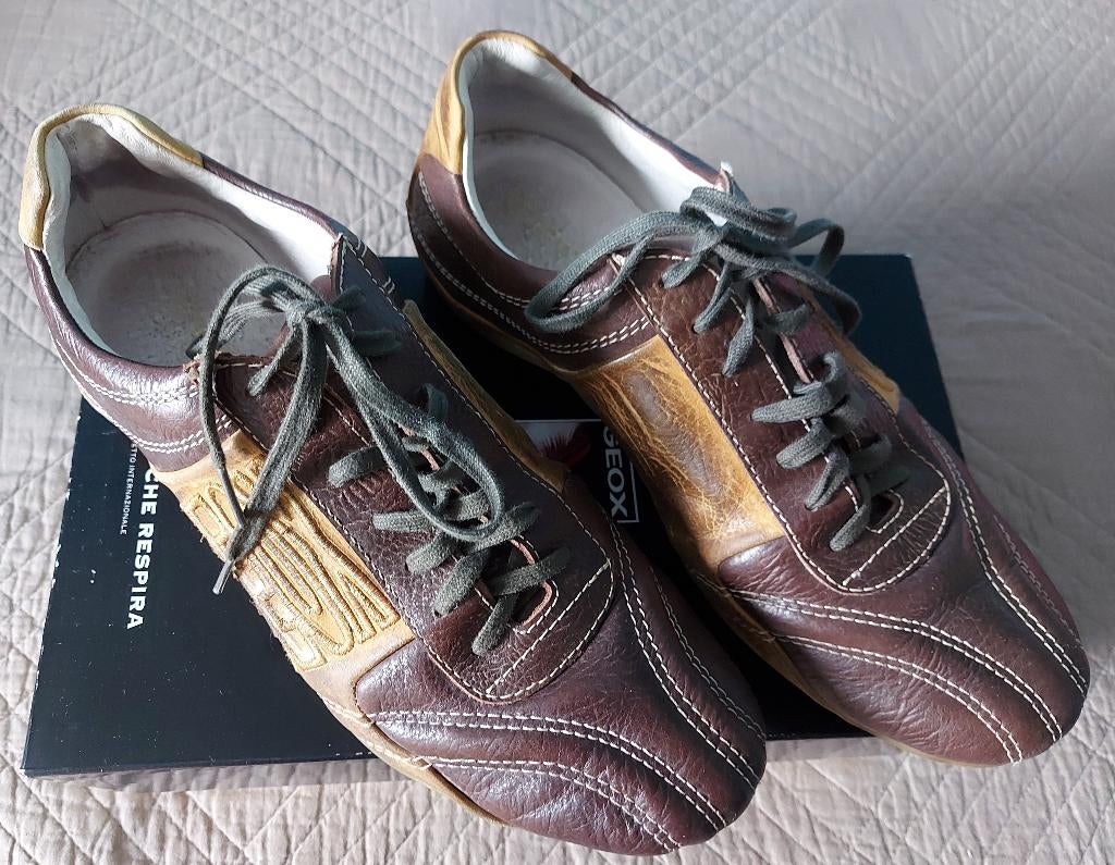 Geox bruine schoenen  maat 42, Kleding | Heren, Schoenen, Ophalen, Bruin, GEOX, Gedragen