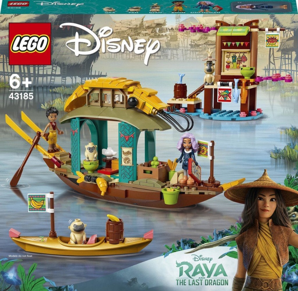 Lego 43185 Disney Princess Boun's Boat, Kinderen en Baby's, Lego, Nieuw, Ophalen of Verzenden, Compleet