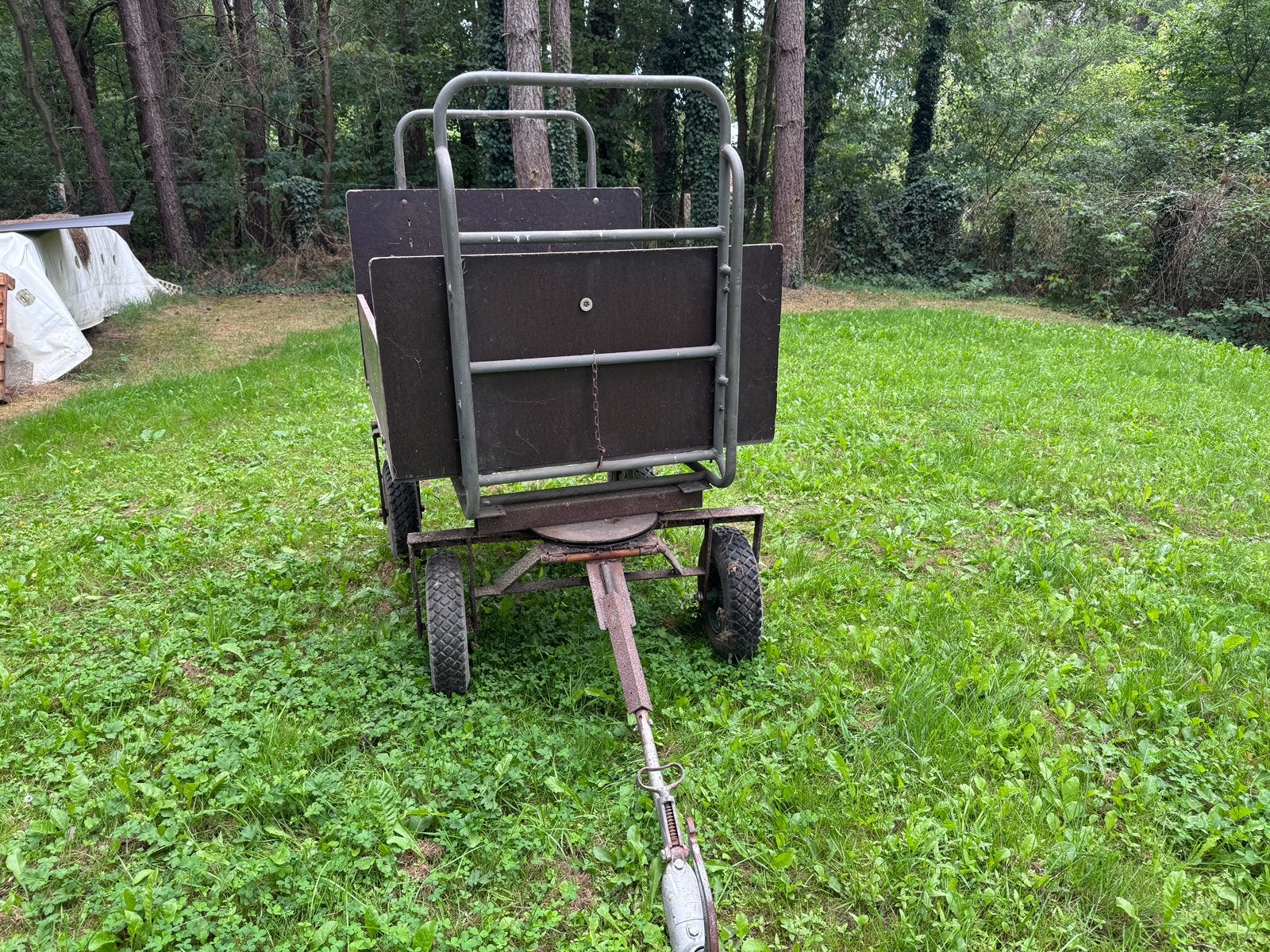 Kleine aanhangwagen, Ophalen, Gebruikt