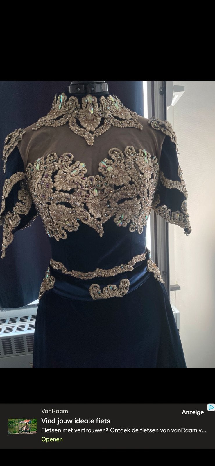 Avondjurk Galajurk Hennajurk Fluweel, Kleding | Dames, Ophalen of Verzenden, Zo goed als nieuw, Galajurk