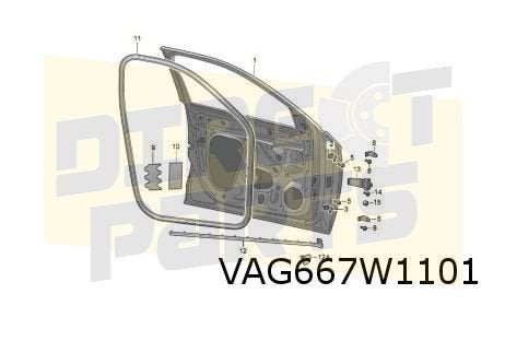 Skoda Kamiq (9/19-1/24) Voorportier Links Origineel! 6588310, -, -, Skoda, -