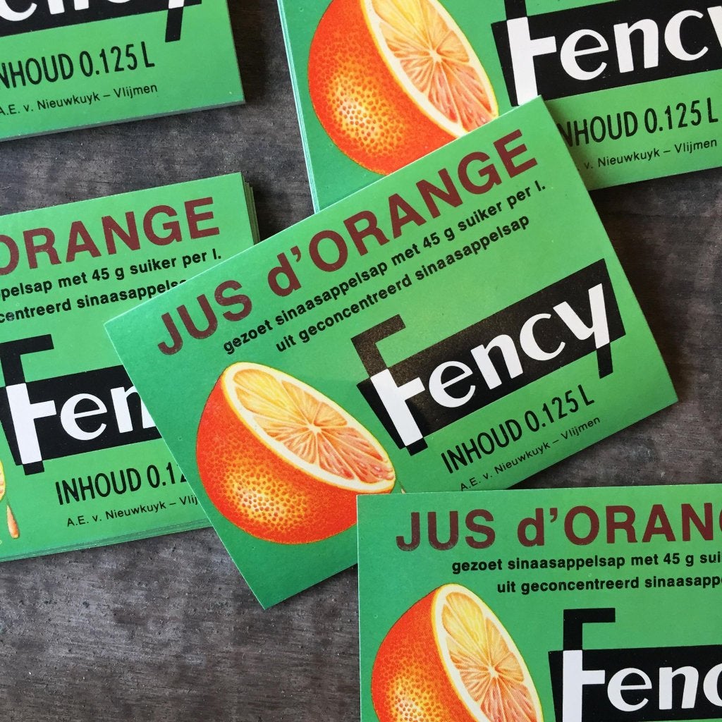 3000 étiquettes de jus d'orange Vintage Fency, Enlèvement ou Envoi