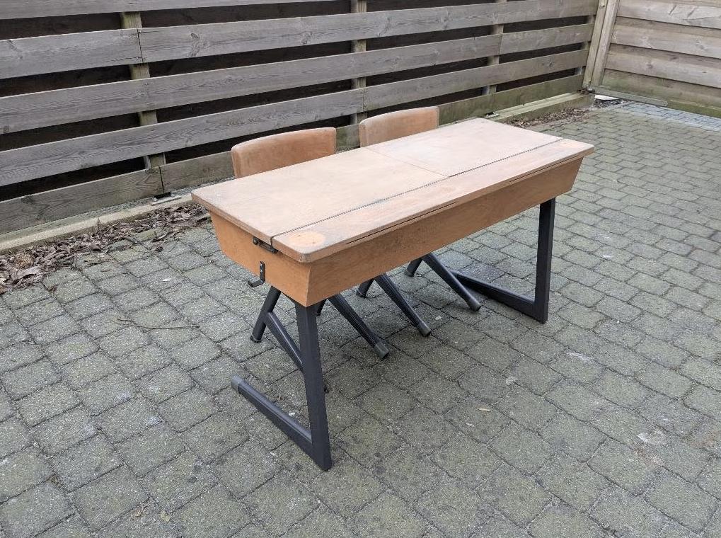 Houten Schoolbank · Retro / Antiek / Nostalgie, Ophalen