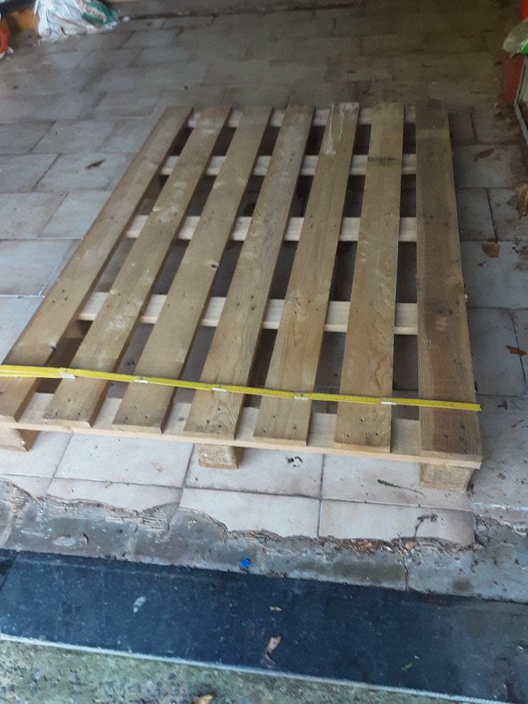 Palette en bois, 50 mm ou plus, Moins de 200 cm, Pin, Comme neuf
