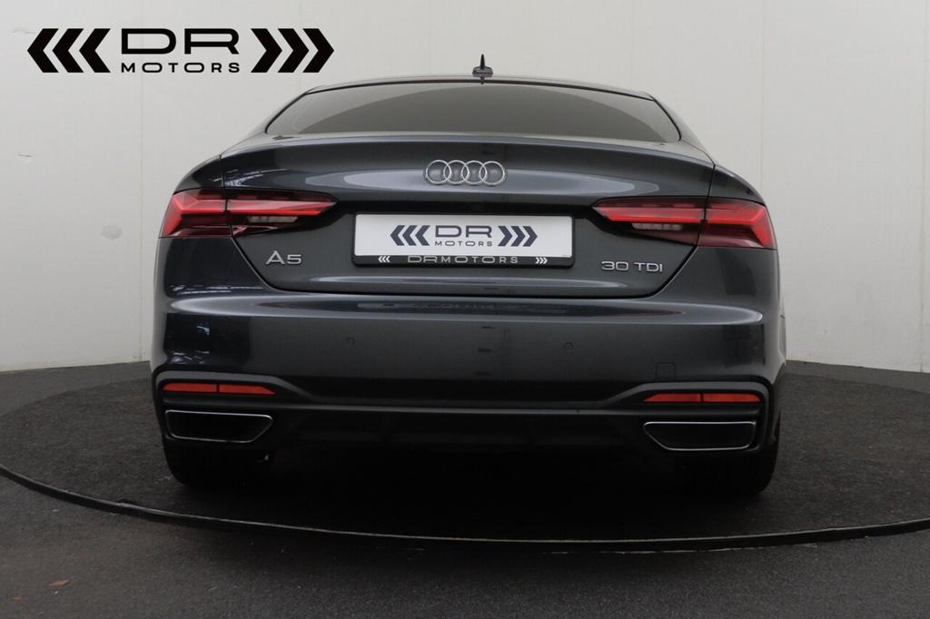 Audi A5 SPORTBACK 30TDI S-TRONIC - MATRIX - LEDER - NAVI -, Euro 6, 4 cilinders, 107 g/km, Bedrijf