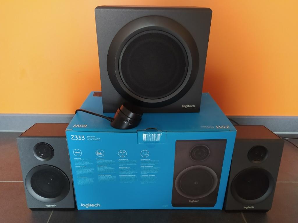 Multimedia luidsprekers -PC/tapblet/phone Logitech Z333 80W, Ophalen of Verzenden, Gebruikt, Audiokanaal 2.1, Logitech