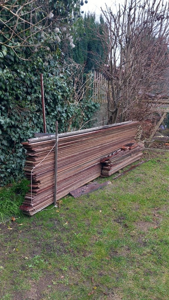 Padouk planken, Ophalen, Gebruikt, Minder dan 25 mm, 200 tot 250 cm