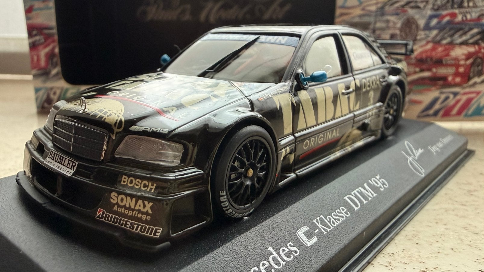 Mercedes C180 DTM 1995 d'Ommen, Enlèvement ou Envoi, Comme neuf, Voiture, MiniChamps